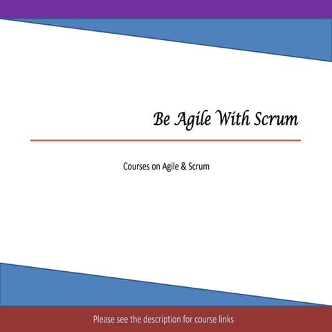 Courses on Agile & Scrum