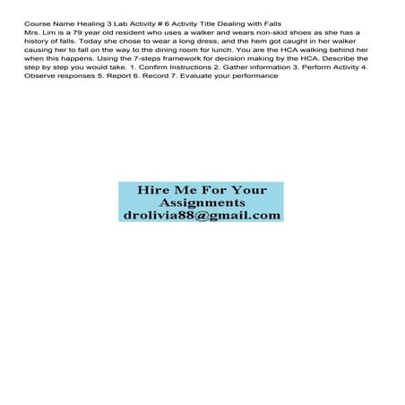 Course Name Healing 3 Lab Activity  6 Activity Title Dealin.pdf