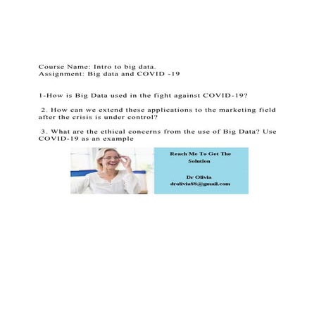 Course Name Intro to big data.Assignment Big data and CO.docx