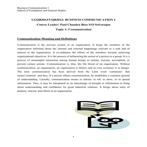Business Communication:: Course notes   topic 1-210613 024331