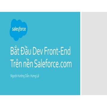 Phát triển Front-End trên nền Salesforce / Force.com