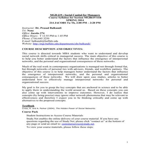 Social capital for Managers: Balkundi