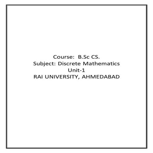 BSC_COMPUTER _SCIENCE_UNIT-1_DISCRETE MATHEMATICS