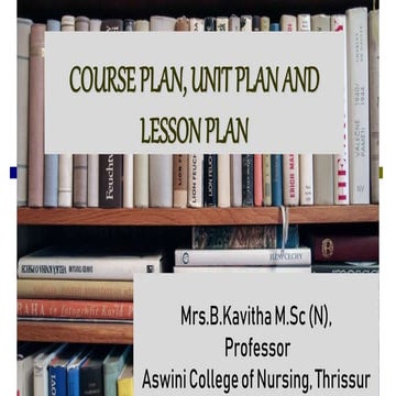 Course plan, Unit plan and Lesson plan.pptx