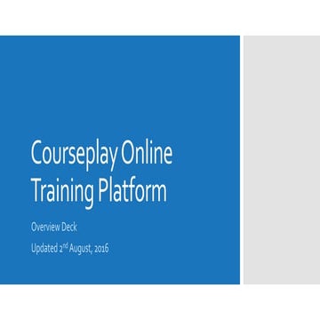 Courseplay Overview Presentation