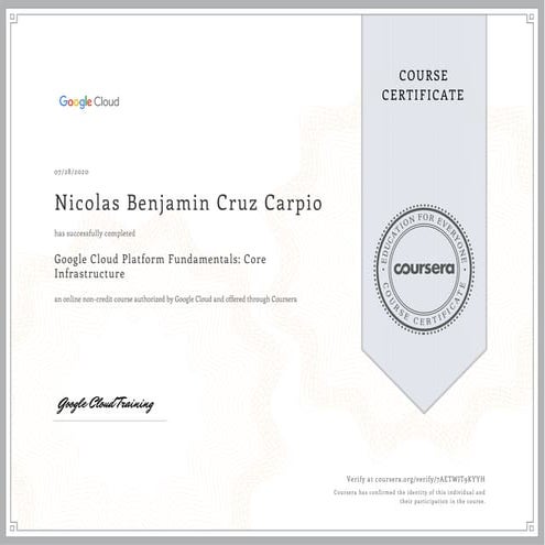 Google Cloud Platform Fundamentals Core Infrastructure | PDF