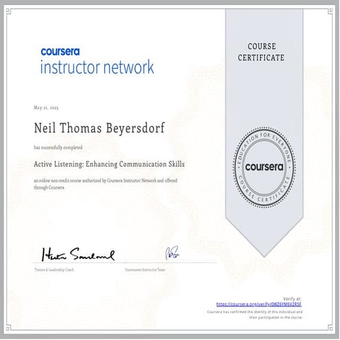 Active Listening - Enhancing Communication Skills