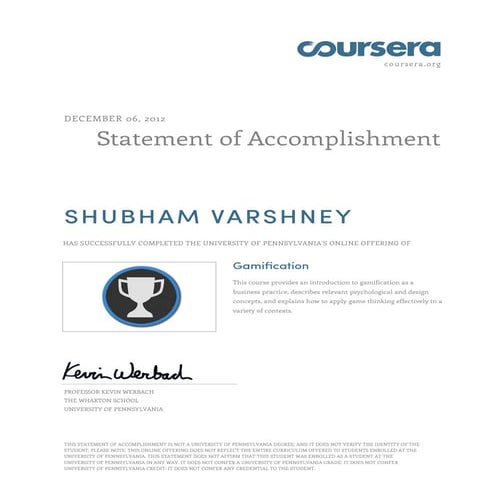 Coursera Certificate v1-1281150013 | PDF