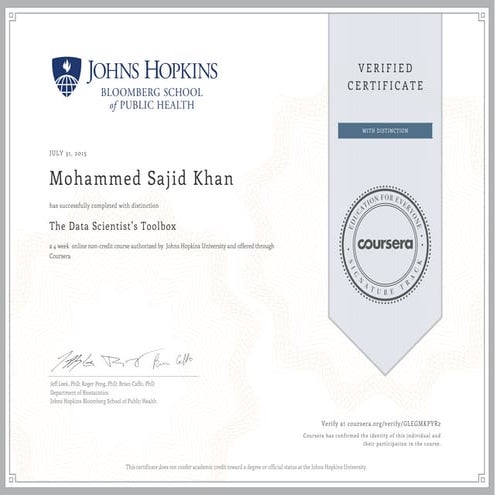 The Data Scientist’s Toolbox by Johns Hopkins University | PDF
