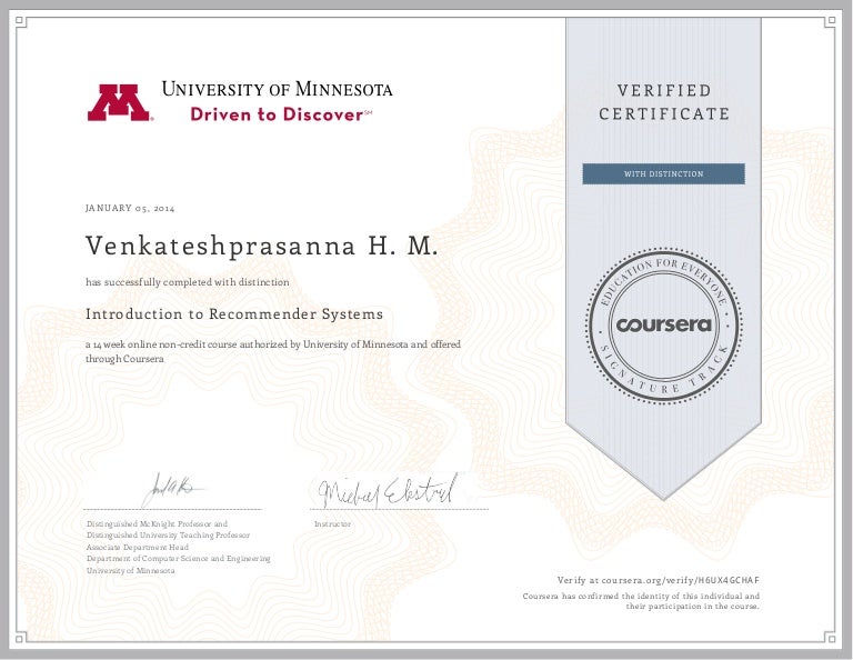recommender systems coursera