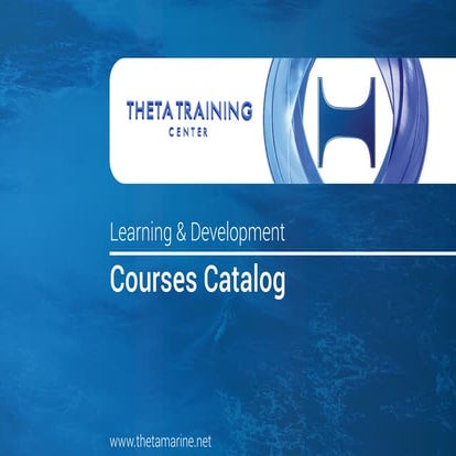 THETA TRAINING CENTER Course Catalog