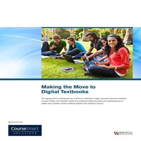 CourseSmart Campus Technology Whitepaper: Making The Move to Digital Textbooks