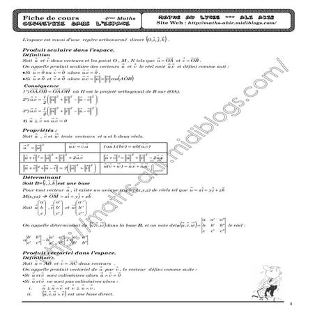 Cours espace | PDF