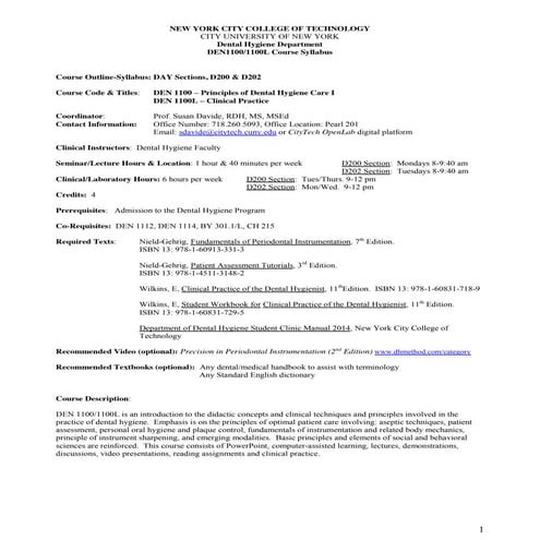 Course syllabus | PDF