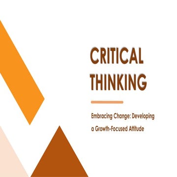 Course Traning July 2025 critical thinking