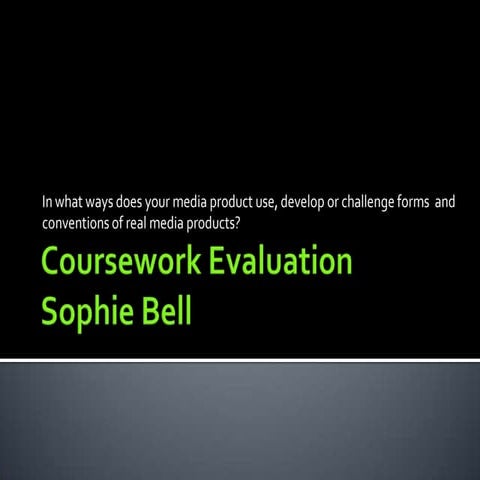 Coursework evaluation Question 1