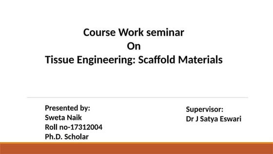 TISSUE ENGINEERING | PPT | Biological Sciences | Science