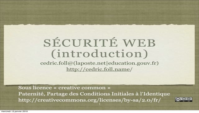 Cours Secu Web