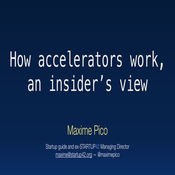 Microsoft Venture Accelerator | PPTX