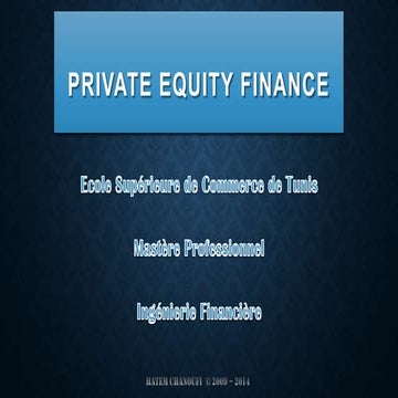 Private Equity Finance