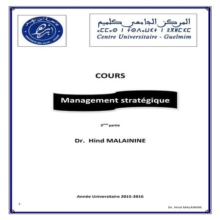 Cours management strategique s2  3eme partie pdf