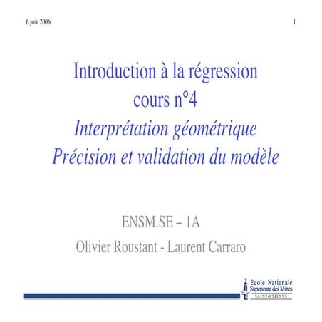 Cours regression 4 | PDF