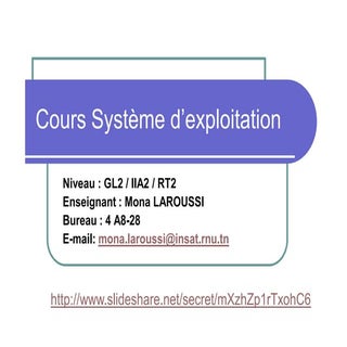 Cours système d’exploitation partie1