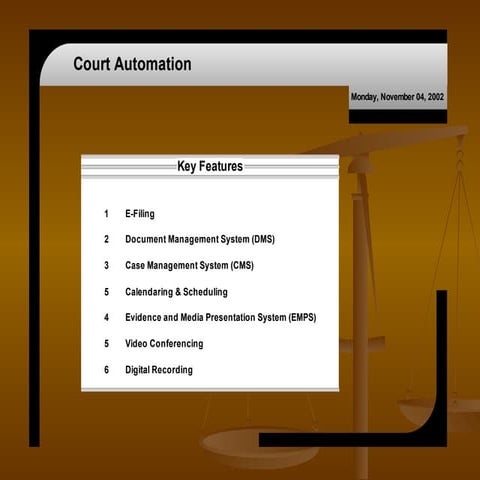 Court automation
