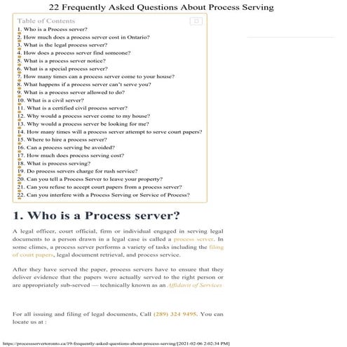5 Things to Know About Hiring a Process Server in Ohio | PDF
