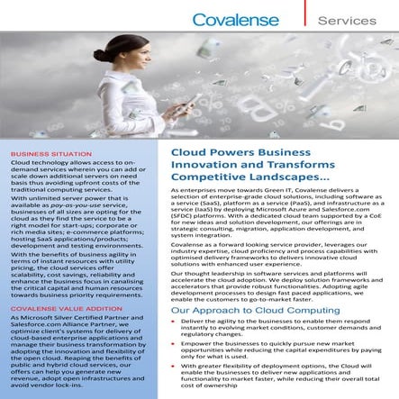 Covalense Cloud Services