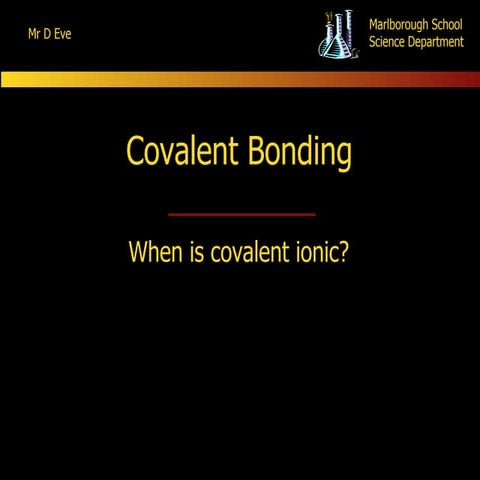 Covalent Bonds 2