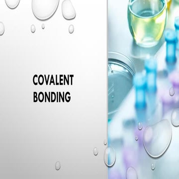covalent bonding presentation slideshare