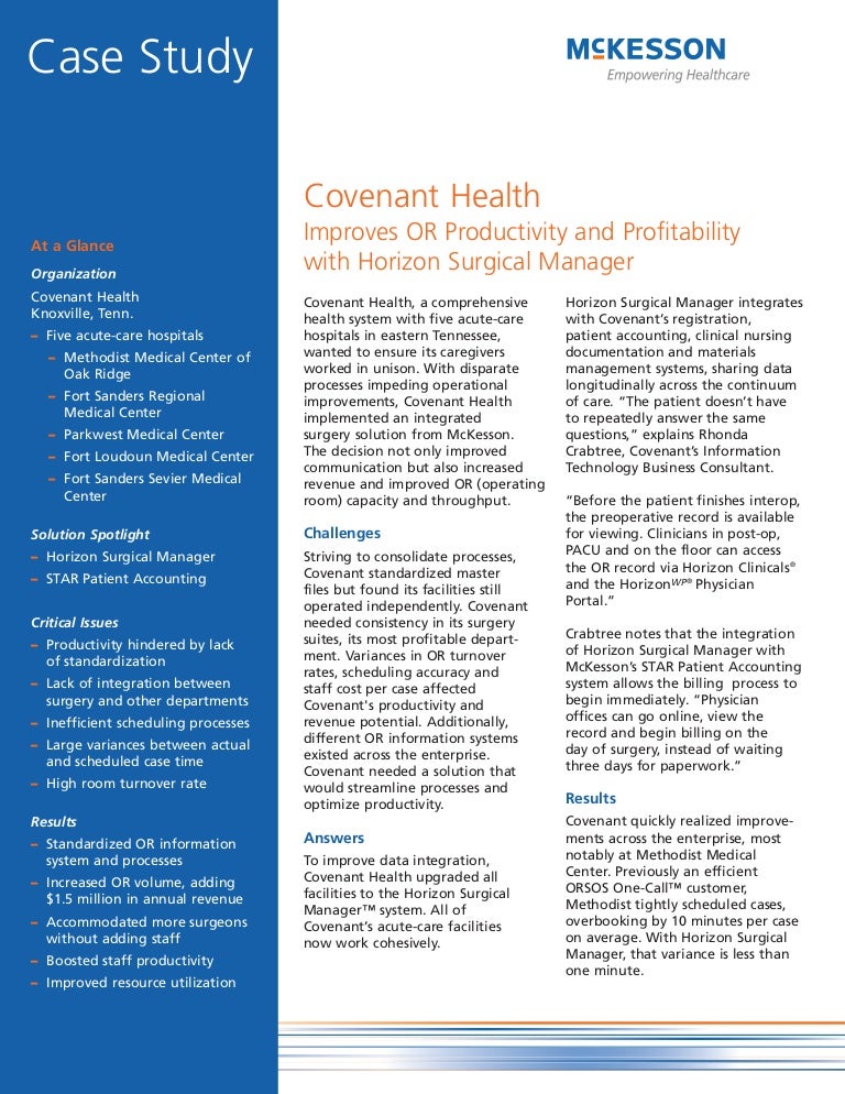 Covenant Health Case Study