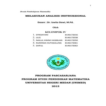 Analisis Instruksional