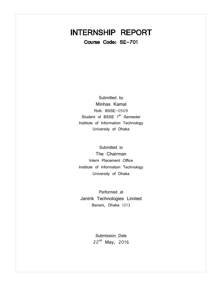 Cover Page or Title Page Sample
