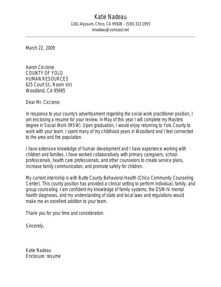 cover letter formatting examples