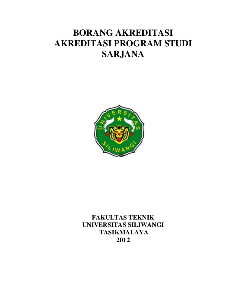 Cover Borang Akreditasi Fatek 2012