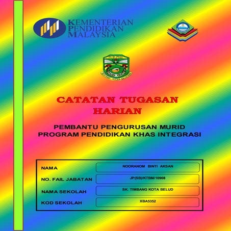 Cover Buku Catatan Tugasan Harian PPKI 2018