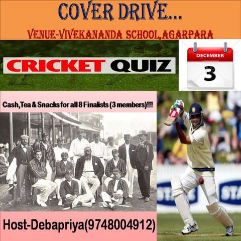 Cover Drive Cricket Quiz Final !!!