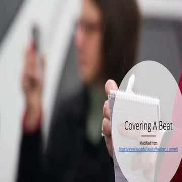 Covering a beat