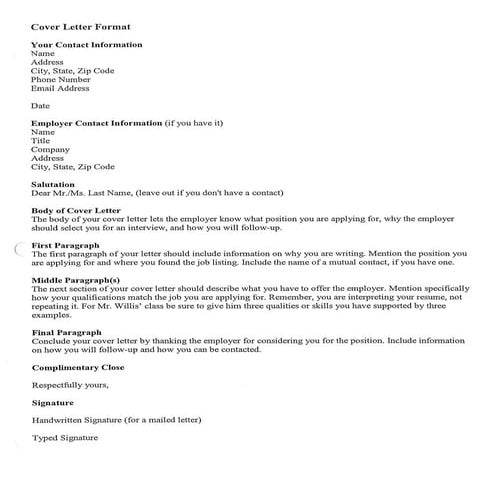 Cover letter | PDF