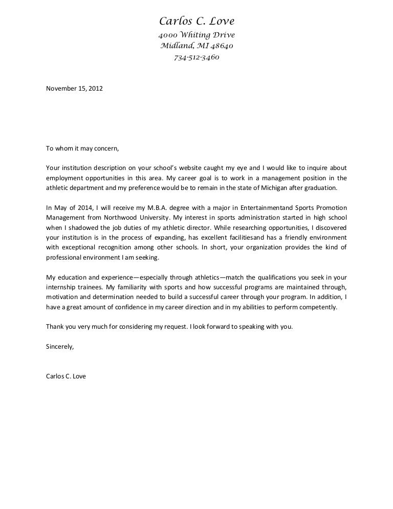 cover letter examples download