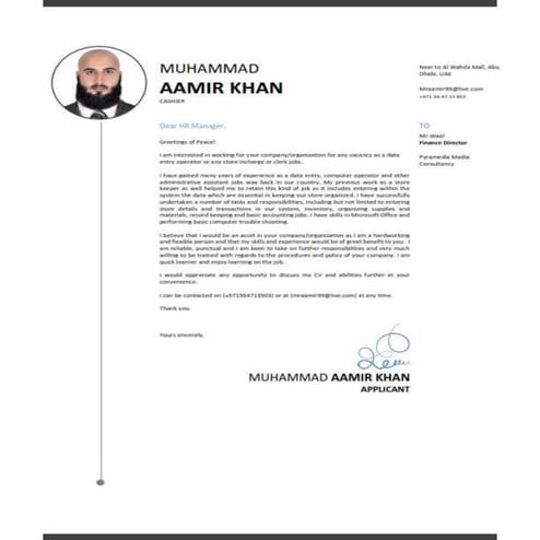 Cover letter | PDF