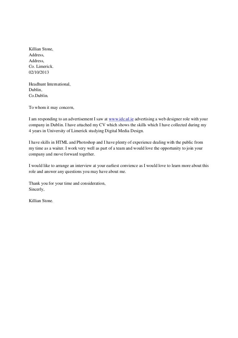 Coverletter 1
