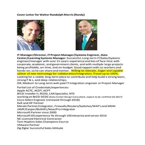 Cover letter for walter randolph morris03062017 dcm