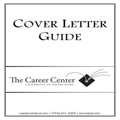 Cover Letter Guide