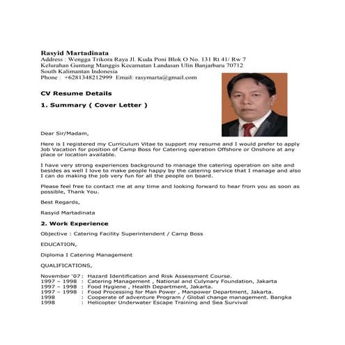 Nazim cv Camp Boss | DOC