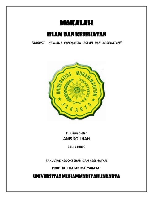 Cover Makalah Ilmu Lingkungan
