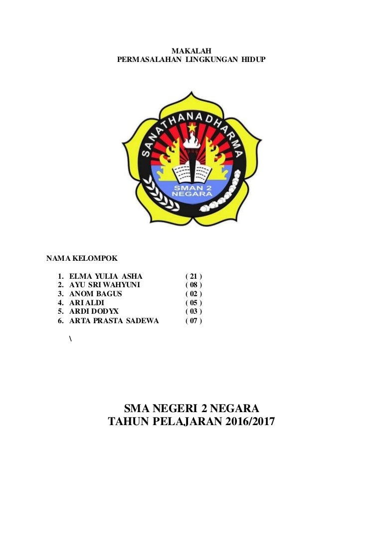 Cover Masalah Lingkungan Hidup