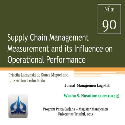 Cover nilai tugas mandiri jurnal manajemen logistik
